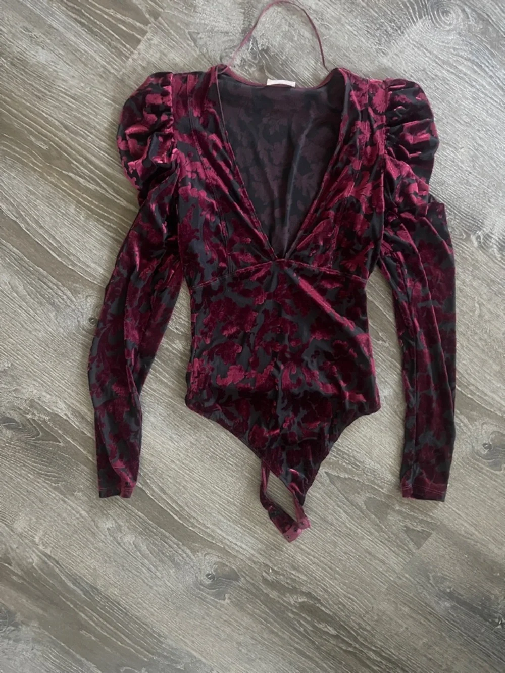 Intimately by Free People Magic Hour in midnight Velvet bodysuit size Small - Picture 5 of 8